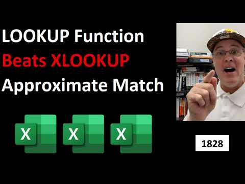 LOOKUP Beats XLOOKUP at Approximate Match for Discounts Taxes Commissions EMT 1828
