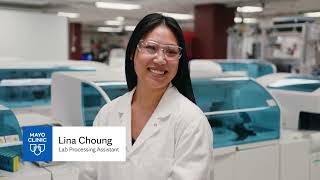 Hear from Lina about her role as a Lab Processing Assistant at Mayo Clinic.