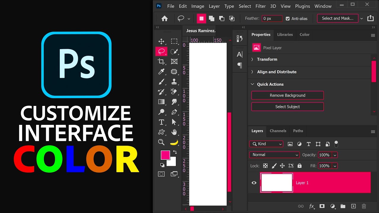 Customizing the Photoshop Interface - video 2