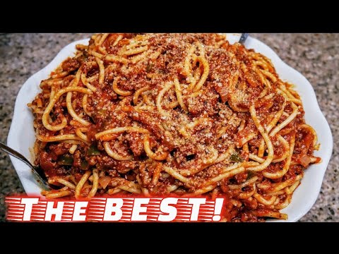 Classic Spaghetti and Meat Sauce | Meat Sauce Recipe |...