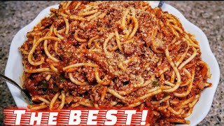 Classic Spaghetti and Meat Sauce | Meat Sauce Recipe | The simple way