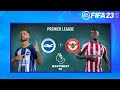 Brighton vs Brentford | Premier League Matchday 29 | FIFA 23 Simulation