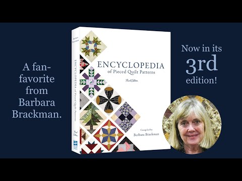 Barbara Brackman's Encyclopedia of Pieced Quilt Patterns is BACK!