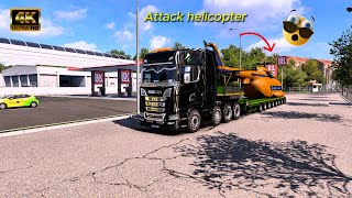 Fighter Chopper Delivery 😱 For Military Base In| Euro Truck Simulator 2