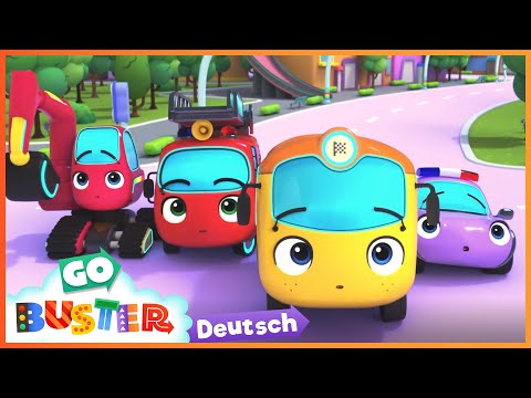 Regenbogen Autowaschanlage | Go Buster Deutsch | Kinderlieder | Cartoons für Kinder