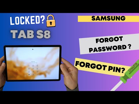 Forgot password on SAMSUNG TAB S8? Locked - unlock & FACTORY reset with CrocFIX