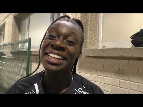 Francesca Lueya na FWS Woluwe - Sporting de Charleroi op 24.11.2023