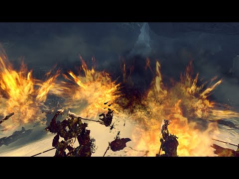 Total War Warhammer: 120 Rocket Batteries vs 4000 Chaos Chosen