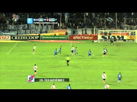 Gol de Gutiérrez. Godoy Cruz 0 - River 4. Fecha 3. Torneo Primera División 2014. FPT
