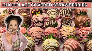 EASY CHOCOLATE COVERED STRAWBERRIES #subscribe #easy #easyrecipe #recipe #trending #homemade #new