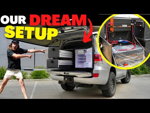 MIND BLOWING 4x4 DRAWER & 12V OFFGRID SETUP TANAMI 4wd CAMPING & 12 VOLT solar panel 