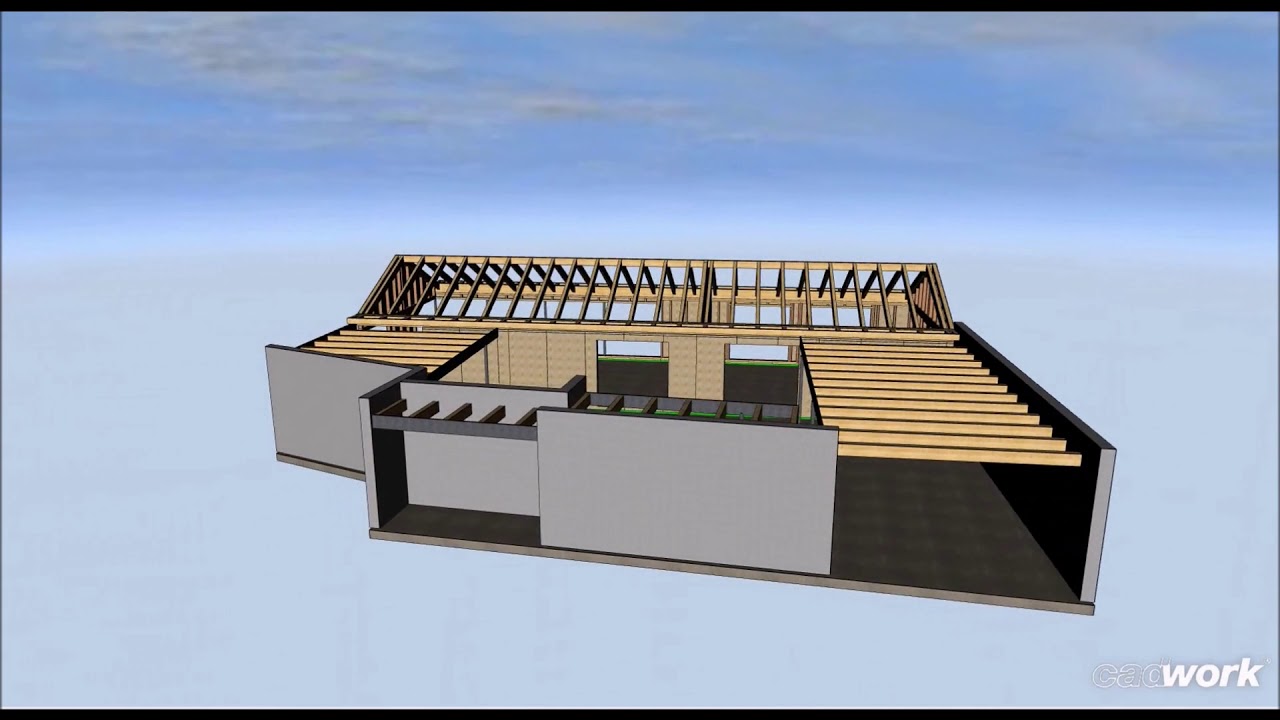 Estructura de vivienda Passivhaus en Santovenia de Valdoncina (León)