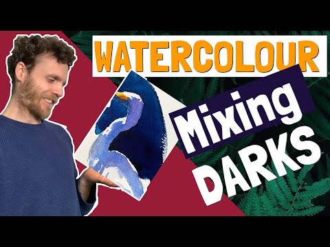 Mixing Darks with Watercolor