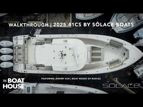 2025 41CS Sōlace Walkthrough with Jeremy Eck. BoatHouseH2o.com