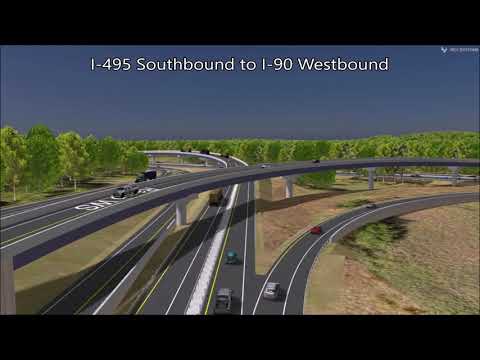 I-495 Southbound to I-90 Westbound