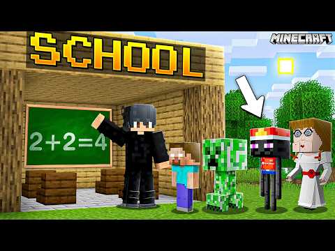 I Opened a School for FAMOUS MOBS in Minecraft...