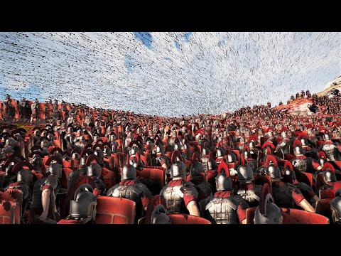 100 Auto Archers vs 800000 Romans UEBS2