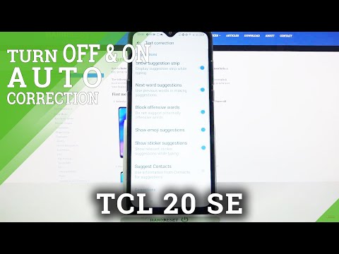 How to Activate Text Correction – Use Keyboard Features on TCL 20 SE