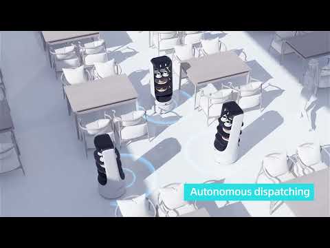 Video - Serviceroboter - für 30 kg - Touchscreen - intelligente Hindernisvermeidung - Royal Catering