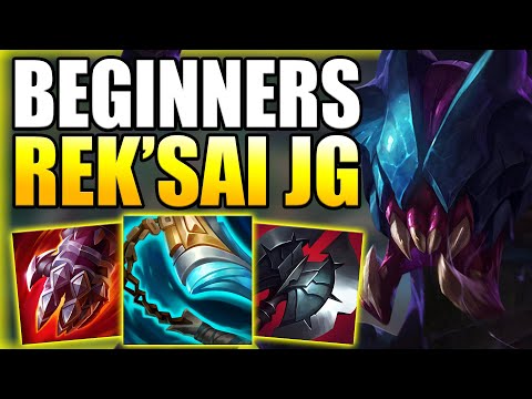 HOW TO PLAY REK'SAI JUNGLE & CARRY GAMES FOR BEGINNERS IN S14! - Gameplay Guide League of Legends