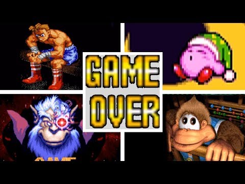 Classic SNES Video Game Deaths & Game Over Screens