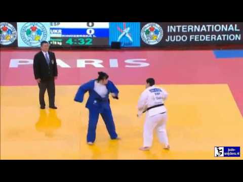 Judo 2013 Grand Slam Paris: Alvarez (ESP) - Kindzerska (UKR) [+78kg] rep