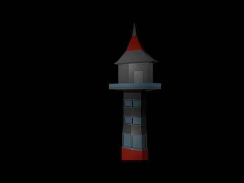 Blender Castle and Skyscraper  (10 minute build by Imphenzia)