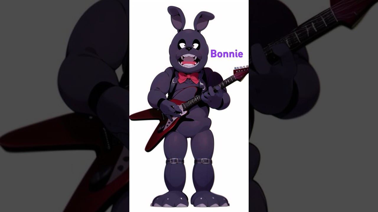 FNAF 1 animatronics made by AI #fnaf #fnaf1 #shorts #ai #fivenightsatfreddys #freddy #bonnie #chica