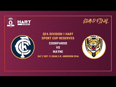 QFA Division 1 HART Sport Cup Reserves Grand Final - Coorparoo v Mayne
