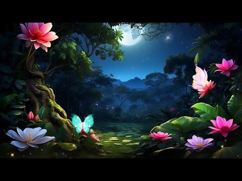 Flower Garden Background Video | Realistic Flower Background | Fairy Garden Background Template