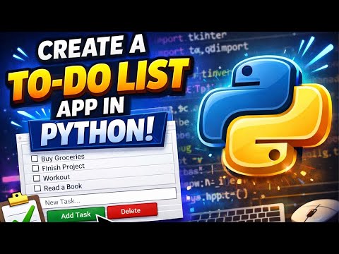 Create a To-Do List GUI App in Python | Tkinter Project