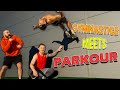 Gymnasts Try PARKOUR