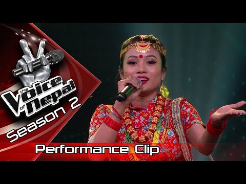Mechu Dhimal "Aakasaima Chil Ho Ki Besara" - LIVE -The Voice of Nepal Season 2 - 2019