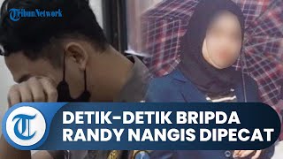 Detik-detik Bripda Randy Nangis di Ruang Sidang seusai Resmi Dipecat, Kini Terancam 5 Tahun Penjara