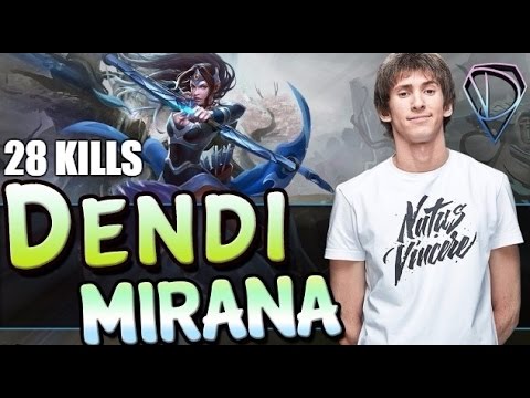 Dendi - Mirana  ( Patch 6.88 ) – 7300 MMR , DOTA 2