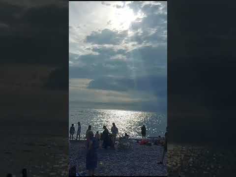 вечерний пляж Ревьера Сочи#лайк #коментарий #оценкаканала #рек