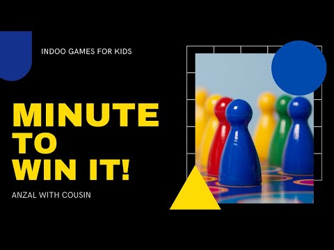 Minute to Win it | Indoor Game For Kids | Anzal with Cousin