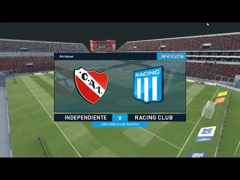 Fútbol en vivo. Independiente - Racing  Vuelta. Liguilla Pre Sudamericana Pes 16. FPT