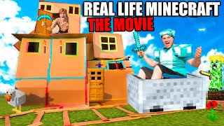 Real Life MINECRAFT The Movie! 7 Day Challenge Bui