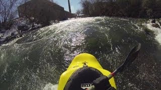 preview picture of video 'Mon premier Surf en Kayak - Valleyfield - GoPro Hero 3'