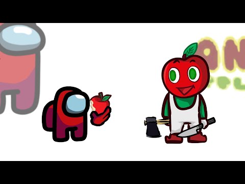 Mini Crewmate Kills Andy's Apple Farm Characters | Among Us