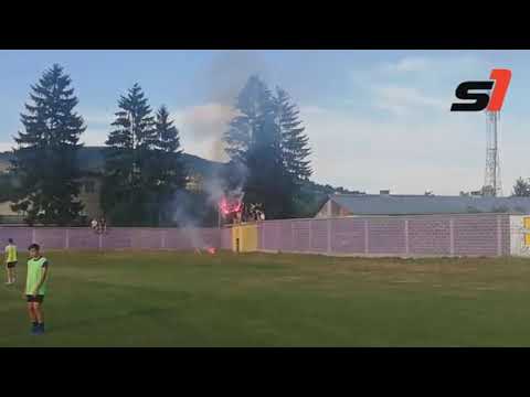 NK Bosna Visoko - FK Željezničar | Bakljada i navijanje navijača Plavih
