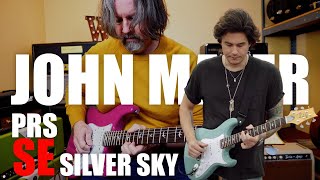 Video thumbnail for John Mayer Signature PRS SE Silver Sky Dragon Fruit Unboxing and Play by Wild West Guitars