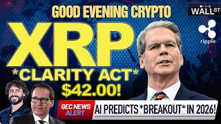 🚨 NEW: U.S. TREASURY URGES *CLARITY ACT* PASSAGE NOW!? 🚨 AI MODEL PREDICTS XRP BREAKOUT IN 2026!