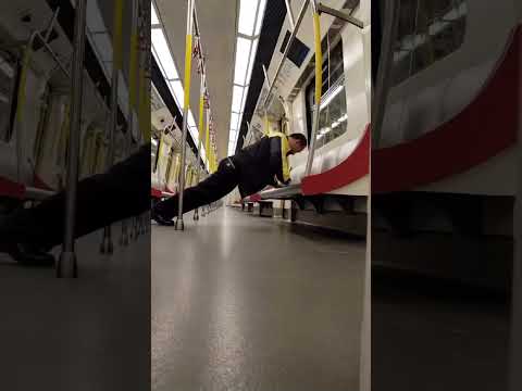 Hong Kong MTR Staff 🤸♂️🏋♂️🏃♀️ Exercise 😀😁🤭#hongkong #mtrhongkong #mtr