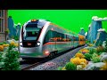 Running Train Green Screen