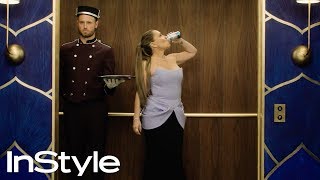 Alyssa Milano | 2020 Golden Globes Elevator | InStyle | #Shorts