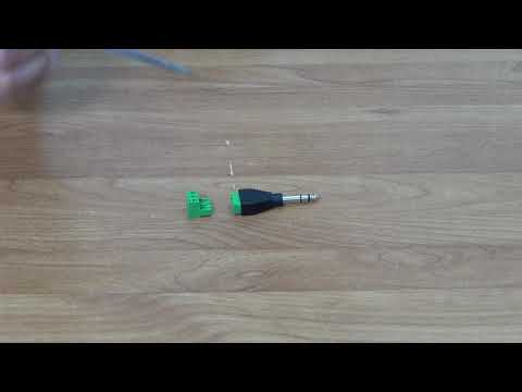 6.3mm Stereo Jack to Screw Terminal Block Adapter