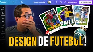 Como Criar Design de Futebol no Canva (Jogador + Bandeira – Passo a Passo Simples)