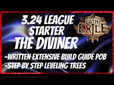 PoE 3.24 NEW league Starter! THE DIVINER , Divine Ire Totem templar. Written Build Guide+level trees